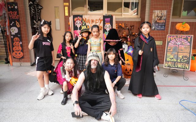 Grade 3 student and their homeroom teacher, Mr. O'Reilly.