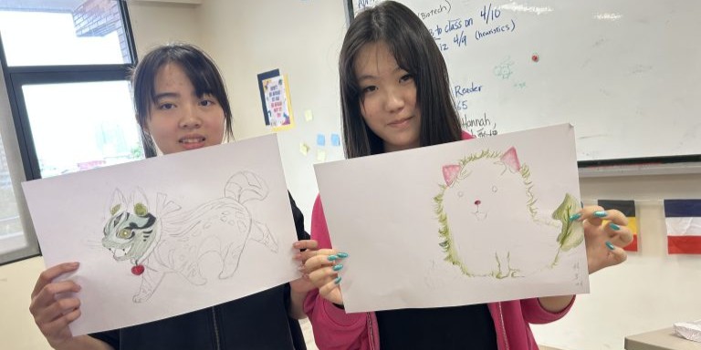 Creativity in Action: Senior High Art Class
